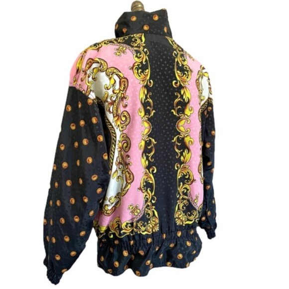 Vintage Baroque Batwing Lined Windbreaker / Light Jacket - Medium - Picture 9 of 11